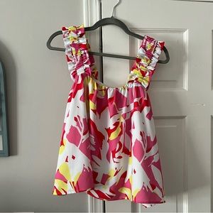 Crosby by Mollie Burch Medium Danny Tank in Pink Tropics